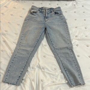 abercrombie super skinny ankle high rise curve love SHORT jeans